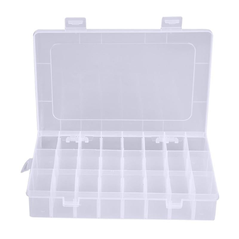 4 Compartments Transparent Case Convenient Small Unit Jewelry Pills Box Medicine Organizer Storage Holder - ebowsos