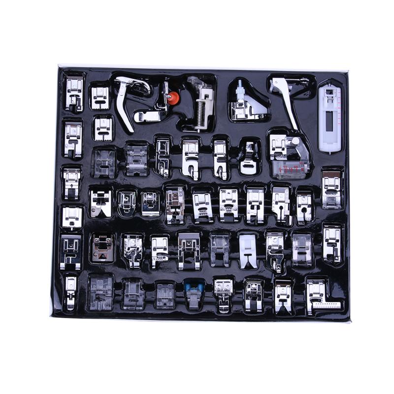 48pcs/set Multi-function Domestic Household feet for Sewing Machine Presser Foot Feet needlework sewing knitting machine tools - ebowsos