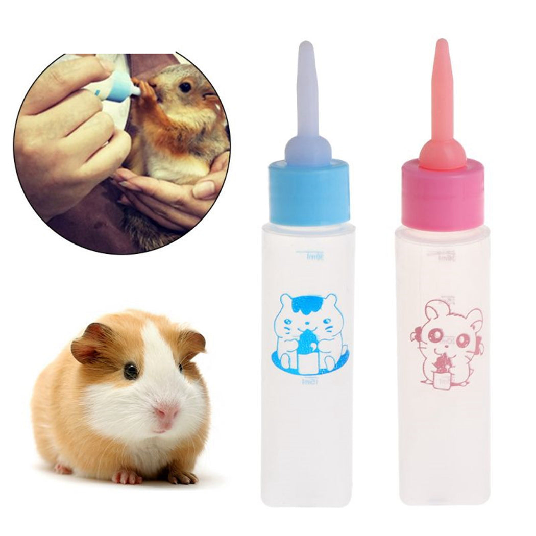 4PCS Hamster Rabbit Drinking Fountain Pet Feeding Bottle Nursing Bottle Multipurpose Pet Feeding Bottle Pet Nurser For Hamster-ebowsos