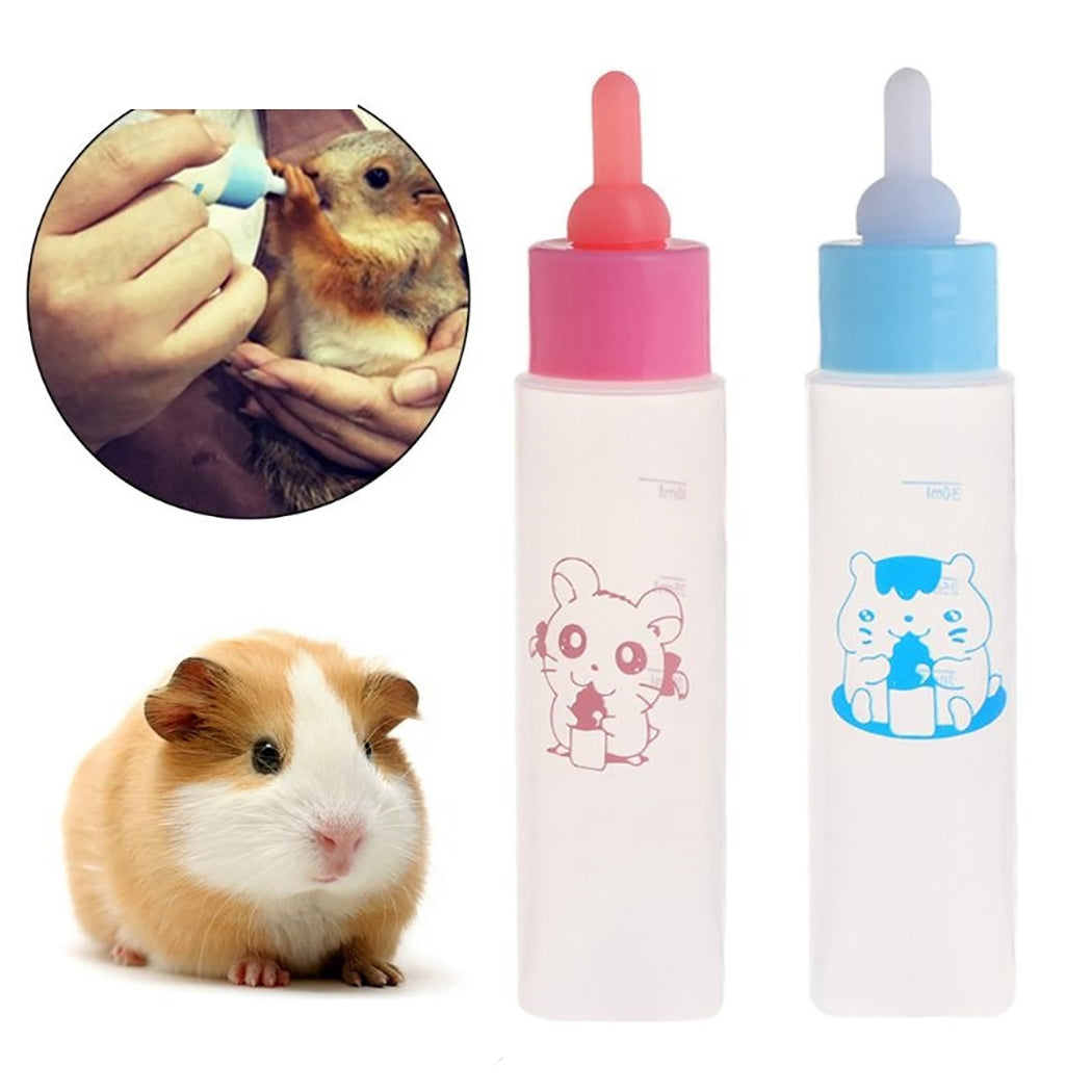 4PCS Hamster Rabbit Drinking Fountain Pet Feeding Bottle Nursing Bottle Multipurpose Pet Feeding Bottle Pet Nurser For Hamster-ebowsos