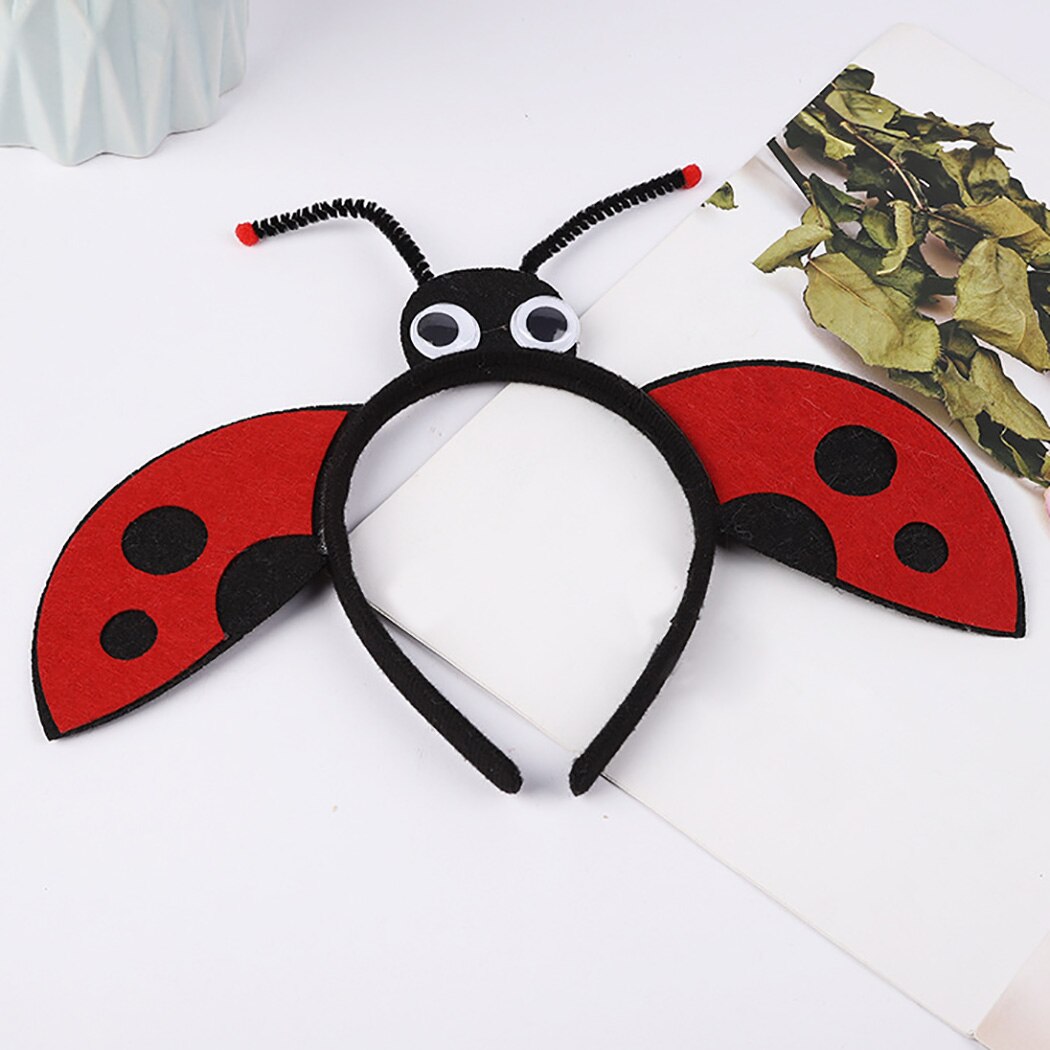 4PCS Hawaii Party Cute Butterfly Ladybug Children's Headband Dance Party Headband Holiday Performance Props For Kids-ebowsos