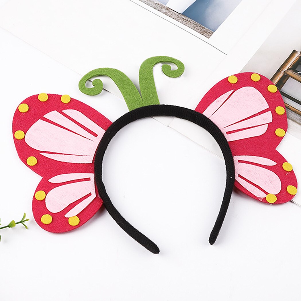 4PCS Hawaii Party Cute Butterfly Ladybug Children's Headband Dance Party Headband Holiday Performance Props For Kids-ebowsos