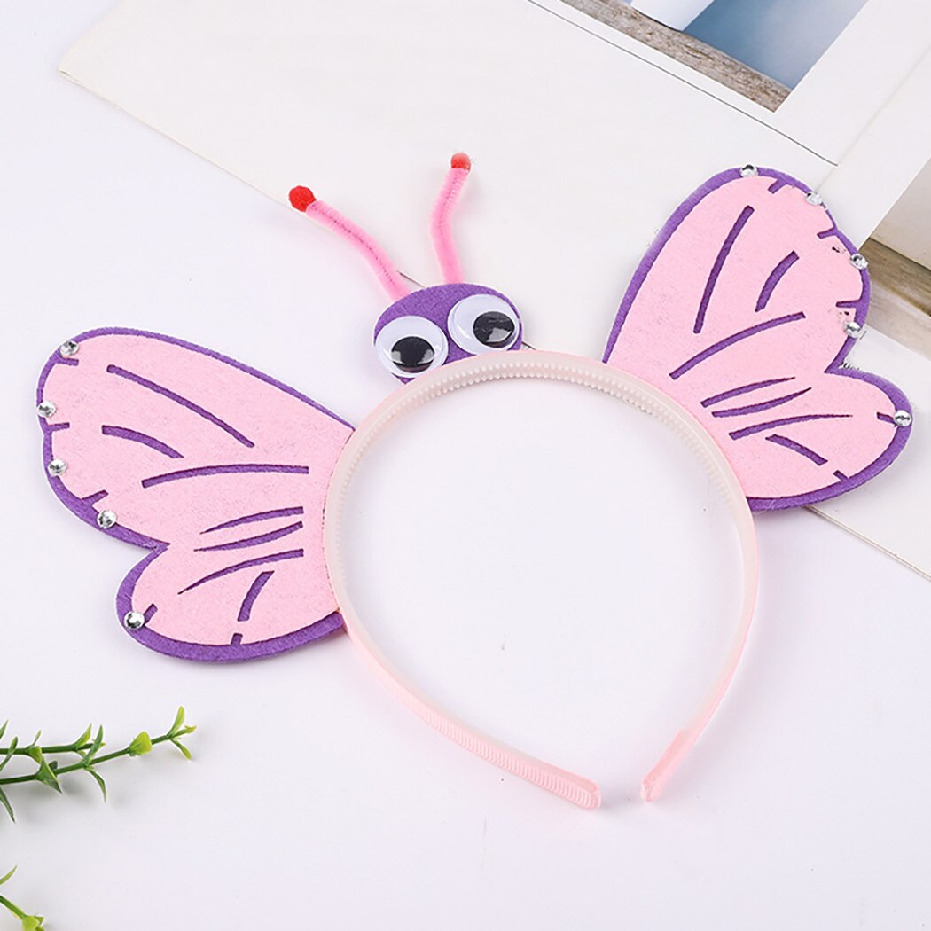 4PCS Hawaii Party Cute Butterfly Ladybug Children's Headband Dance Party Headband Holiday Performance Props For Kids-ebowsos