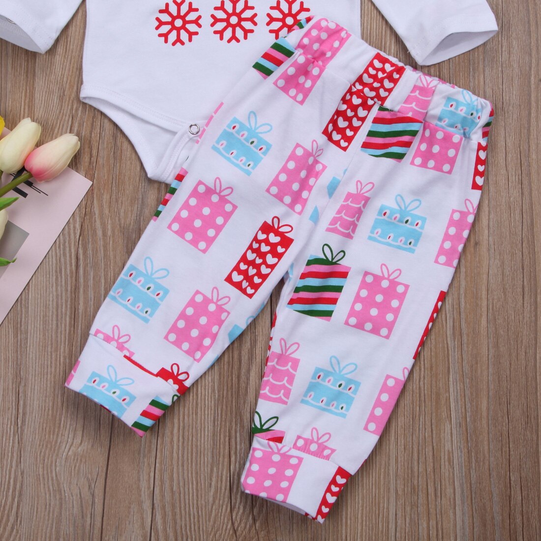 4PCS Set Newborn Baby Boy Girl Clothes Romper Shirt Tops+Long Pants+Hat Outfits - ebowsos