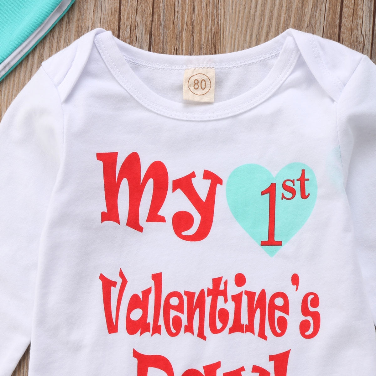 4PCS/Set Newborn Baby Boy Girl Valentine's Bodysuit +Pants Outfit Clothes set - ebowsos