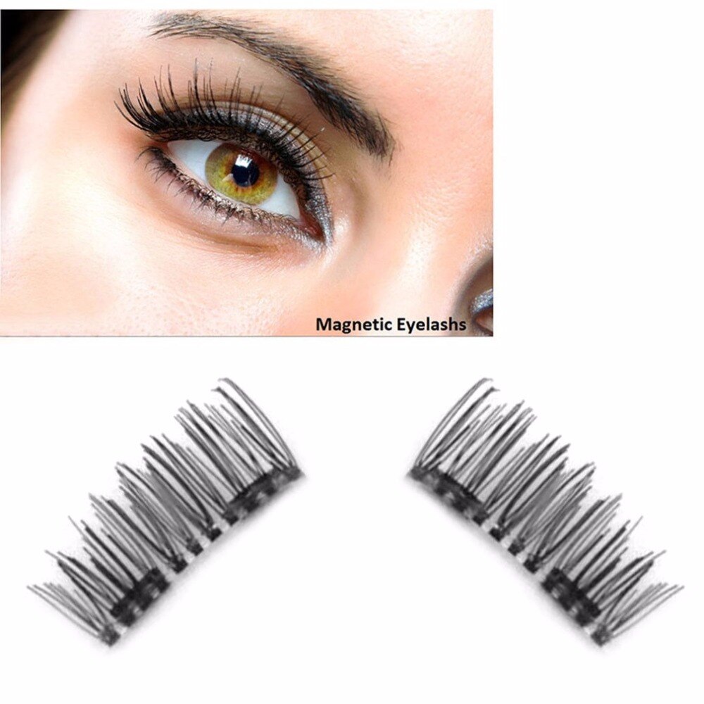 4PCS/lot Lightweight Natural Thick Eye Lashes 3D Magnetic Eyelashes Durable Thick False Eyelashes Makeup Tool Eyelash Extension - ebowsos