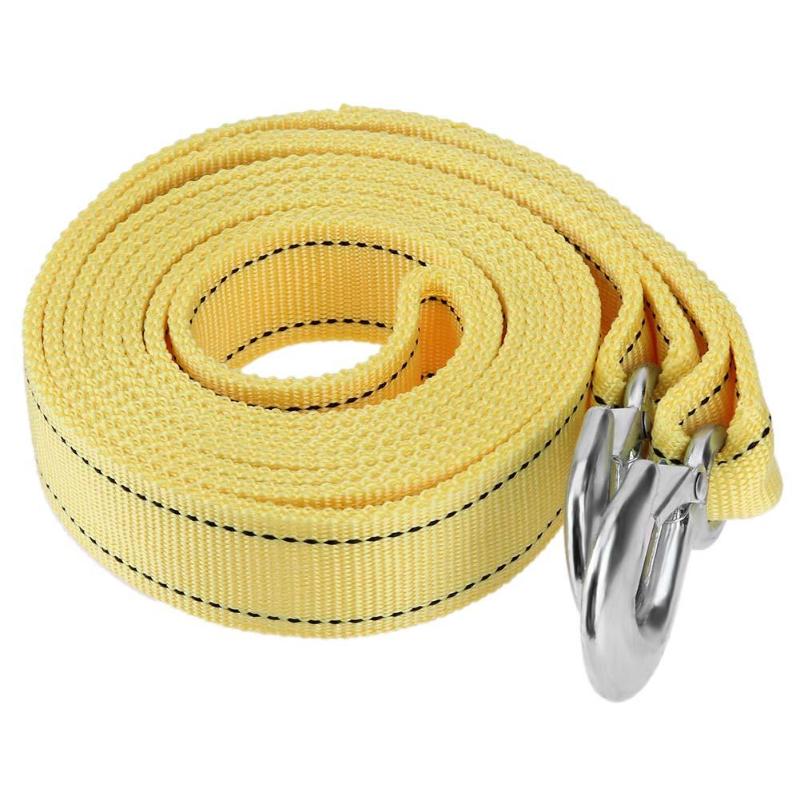 4m/13ft 5 Tons Car Van Tow Rope Heavy Duty Road Recovery Pull Towing Strap - ebowsos