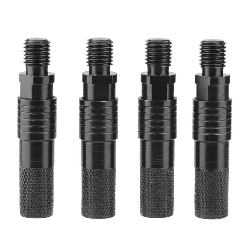 4pcs Black Aluminum Alloy Quick Release Adapters Carp Fishing Rod Bite Alarm Rod Holder Connectors Fishing Accessories-ebowsos