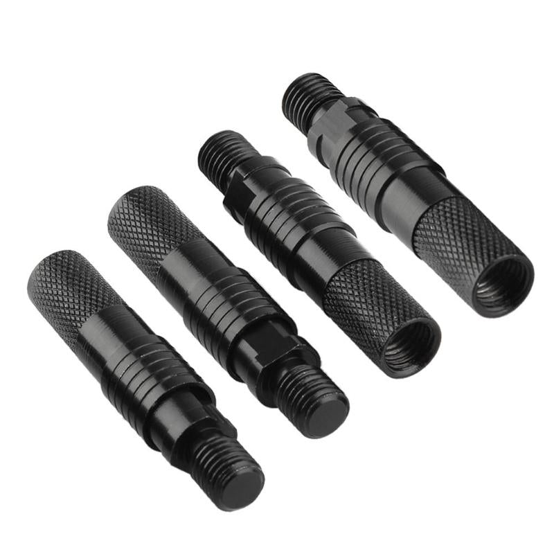 4pcs Black Aluminum Alloy Quick Release Adapters Carp Fishing Rod Bite Alarm Rod Holder Connectors Fishing Accessories-ebowsos