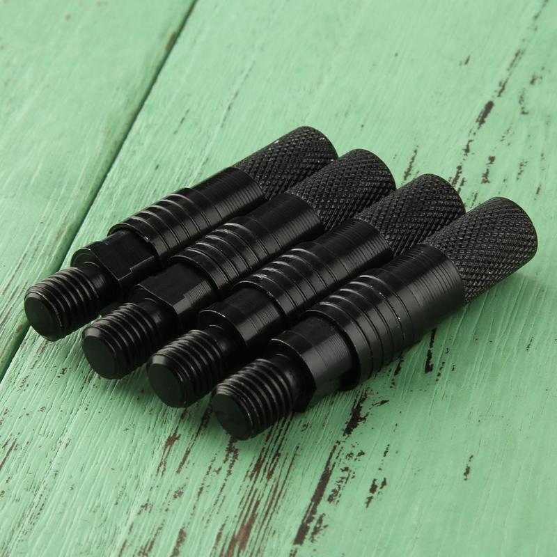 4pcs Black Aluminum Alloy Quick Release Adapters Carp Fishing Rod Bite Alarm Rod Holder Connectors Fishing Accessories-ebowsos