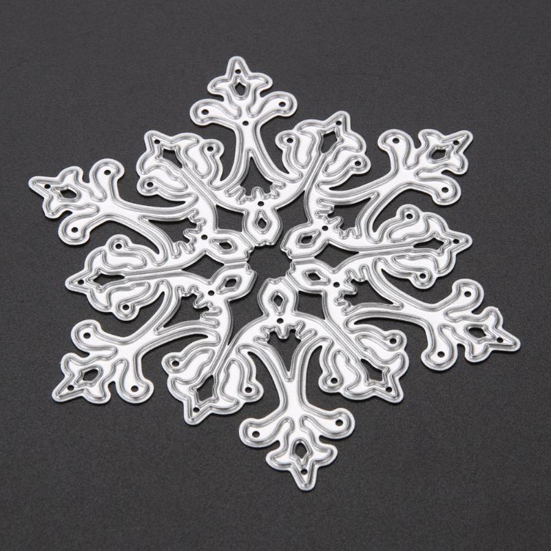 4pcs Christmas Snowflake Scrapbooking Album Paper Card Diary Hand Craft - ebowsos