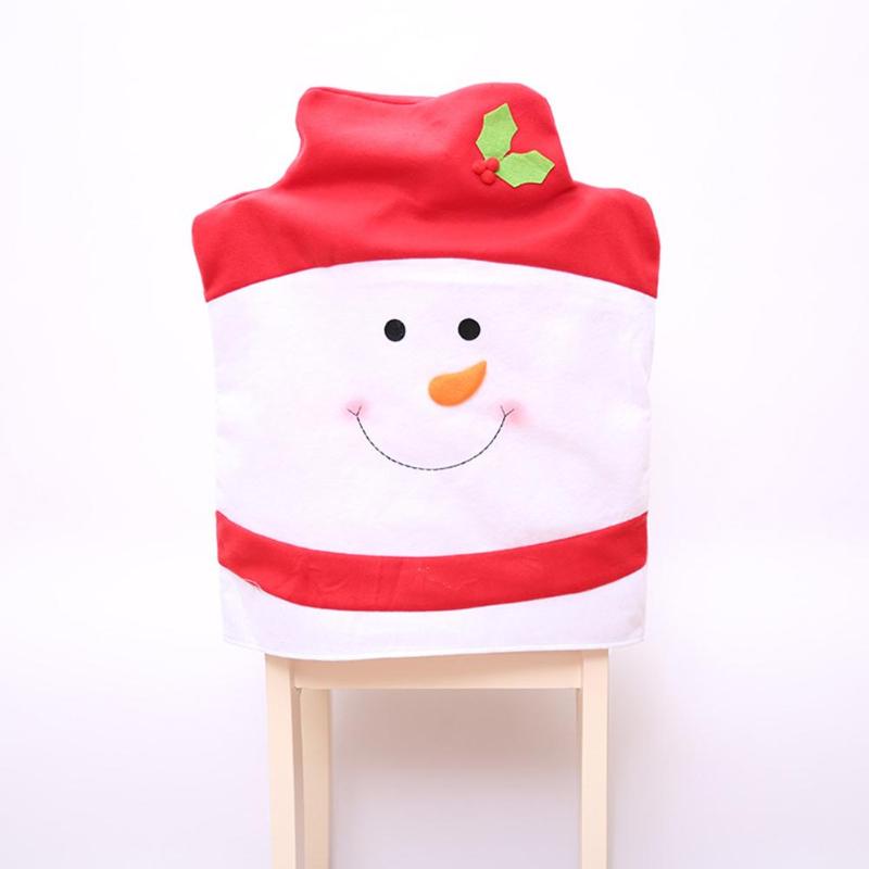 4pcs Christmas Snowman Chair Cover Set Xmas Table Decoration Supplies D4 - ebowsos