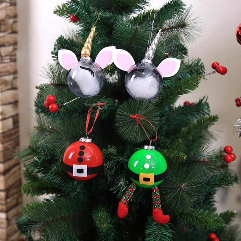 4pcs Creative Cartoon Christmas Light Balls Xmas Tree Hang Ornaments Decor - ebowsos