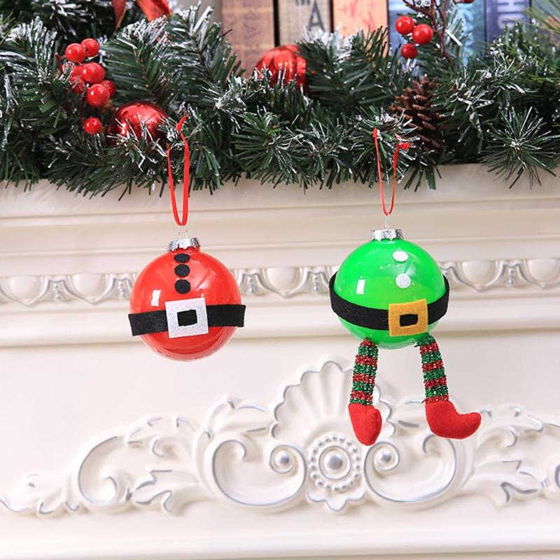 4pcs Creative Cartoon Christmas Light Balls Xmas Tree Hang Ornaments Decor - ebowsos