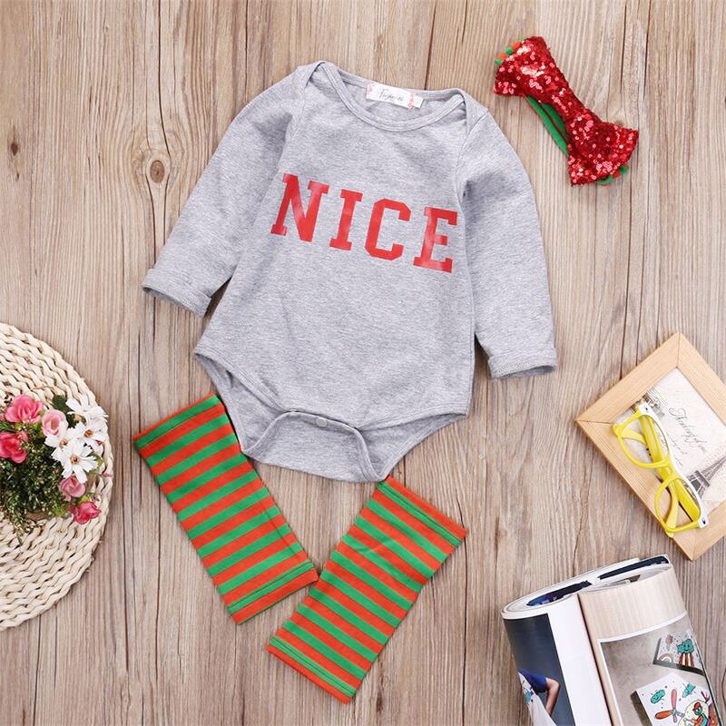 4pcs Newborn Toddler Baby Girls Kids Jumpsuit Bodysuit Clothes Outfits - ebowsos