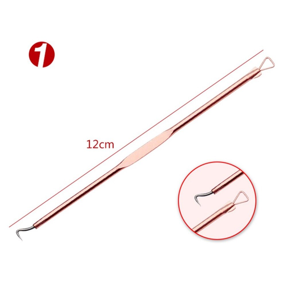 4pcs/set Double-ended Acne Needle Blackhead Blemish Remover Pimple Comedone Facial Cleaning Skin Care Tool Stainless Steel - ebowsos