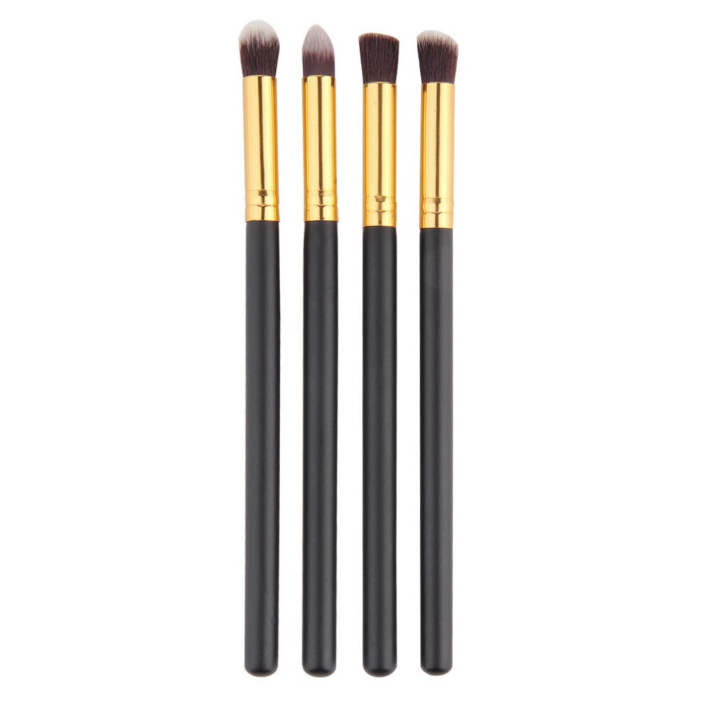 4pcs/set Professional Eye brushes set eyeshadow Foundation Mascara Blending Pencil brush Makeup tool Cosmetic Black Big Sale - ebowsos