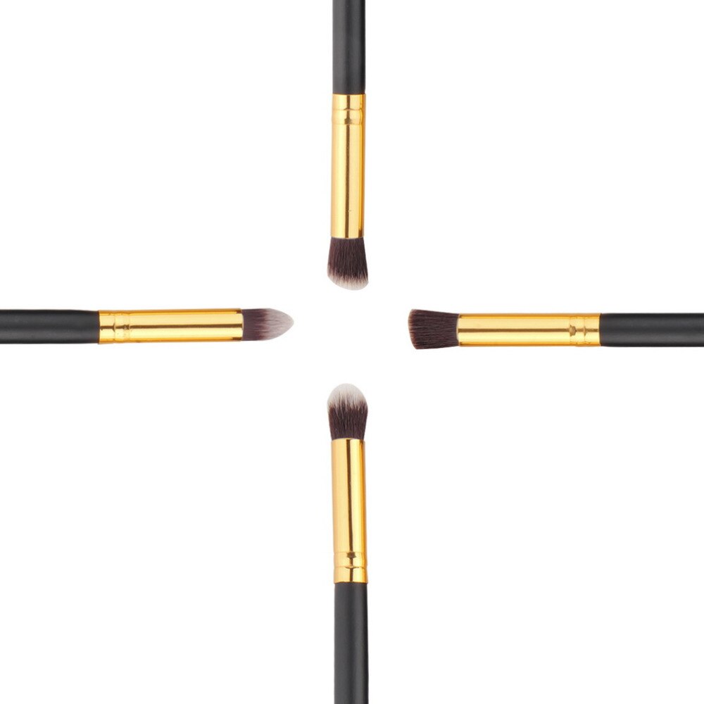 4pcs/set Professional Eye brushes set eyeshadow Foundation Mascara Blending Pencil brush Makeup tool Cosmetic Black Big Sale - ebowsos