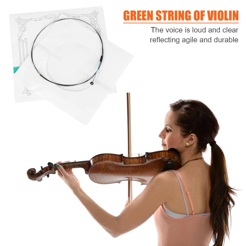 4x Chrome Steel Violin Strings for 4/4 Violin Stringed Musical Instrument Parts Musical Instruments Accessories-ebowsos