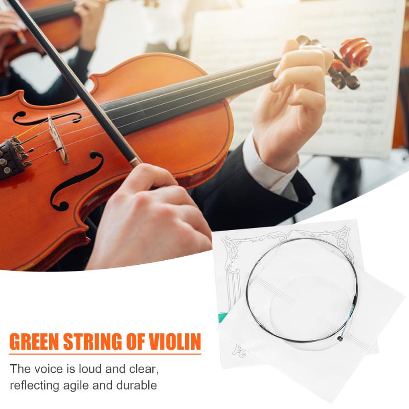 4x Chrome Steel Violin Strings for 4/4 Violin Stringed Musical Instrument Parts Musical Instruments Accessories-ebowsos