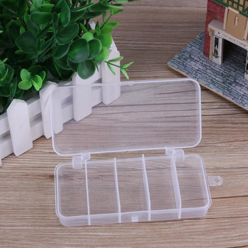 5/6/10/12 Compartments Storage Case Box Plastic Fishing Lure Spoon Hook Bait Tackle Box Small Accessory Box Square Fishhook Box-ebowsos