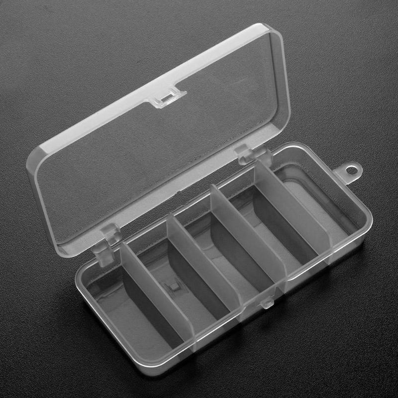 5/6/10/12 Compartments Storage Case Box Plastic Fishing Lure Spoon Hook Bait Tackle Box Small Accessory Box Square Fishhook Box-ebowsos