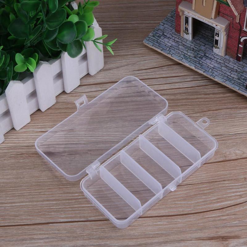 5/6/10/12 Compartments Storage Case Box Plastic Fishing Lure Spoon Hook Bait Tackle Box Small Accessory Box Square Fishhook Box-ebowsos