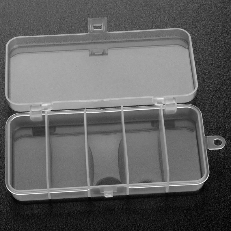 5/6/10/12 Compartments Storage Case Box Plastic Fishing Lure Spoon Hook Bait Tackle Box Small Accessory Box Square Fishhook Box-ebowsos