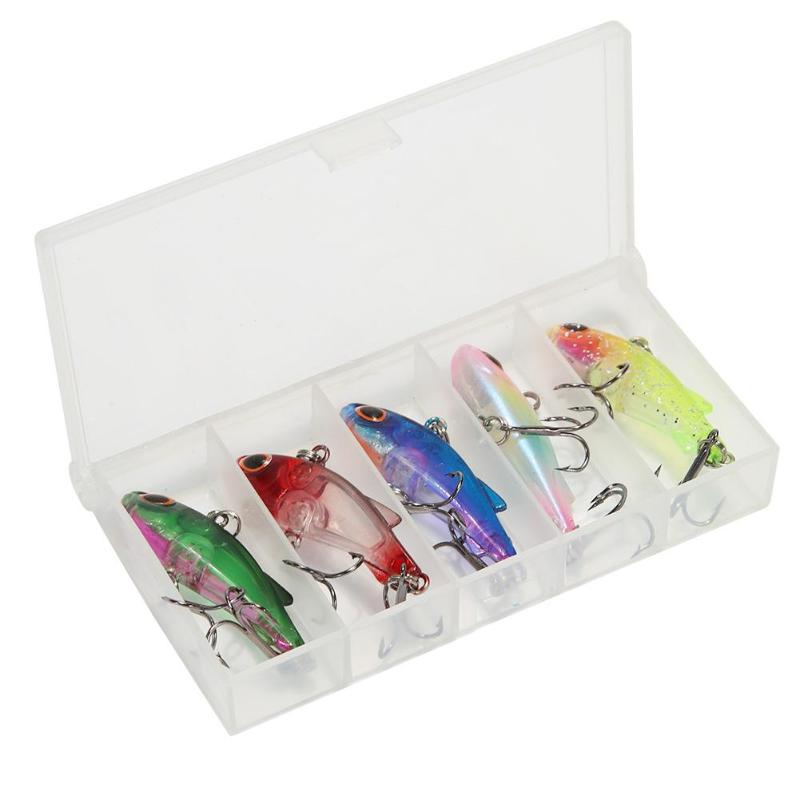 5-8pcs/set Fish Lure Bait Set Sea Fishing Lure Sinking Lure Fishing Tackle 4/4.5/5/11cm-ebowsos