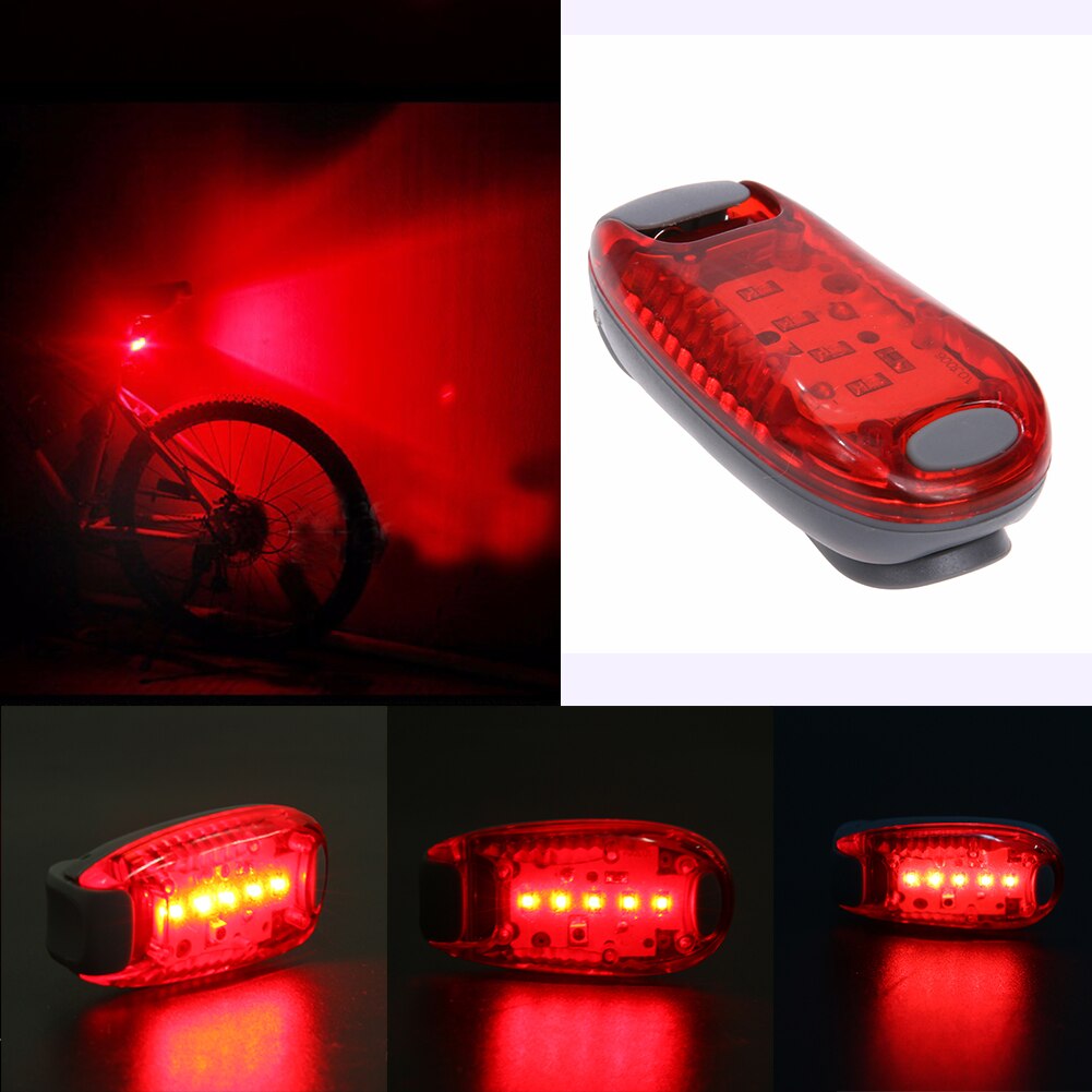 5 LED Bike Taillight Safety Warning Rear Lamp Backpack Running Lights Bike Light Bicycle Accessories Outdoor Sport Bicycle Rear-ebowsos