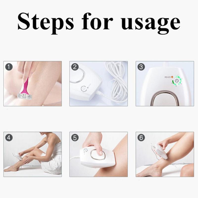 5 Modes Intense Pulsed Light IPL Electric Female Laser Body Hair Removal Photo Women Painless Threading Machine Electric Device - ebowsos