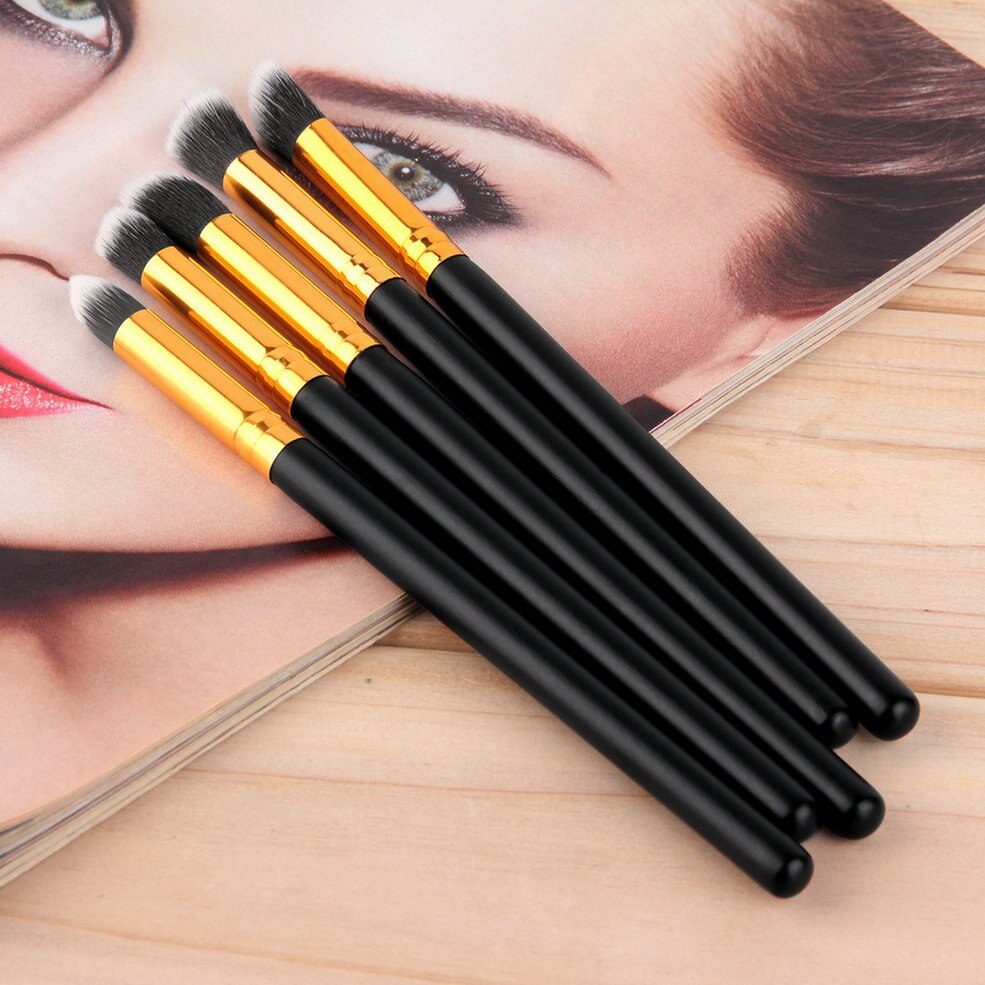 5 Pcs Pro Makeup Brushes Set Kits Cosmetic Make Up Tool Eyeshadow Foundation Blending Brush Wholesale new makeup 2017 - ebowsos