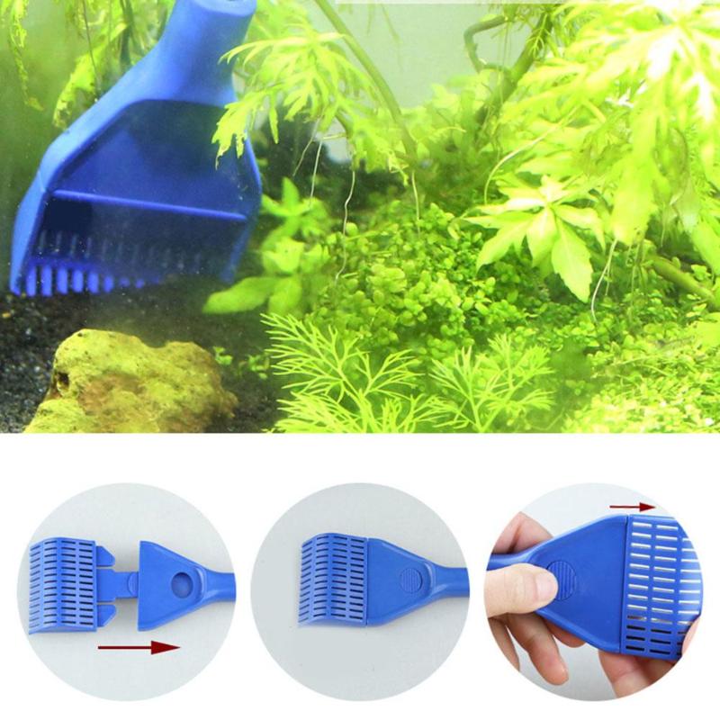 5 in 1 Fish Tank Cleaning Tools Durable Aquarium Fishing Net Gravel Rake Algae Brush Set Necessary Household Cleaning Supplies - ebowsos