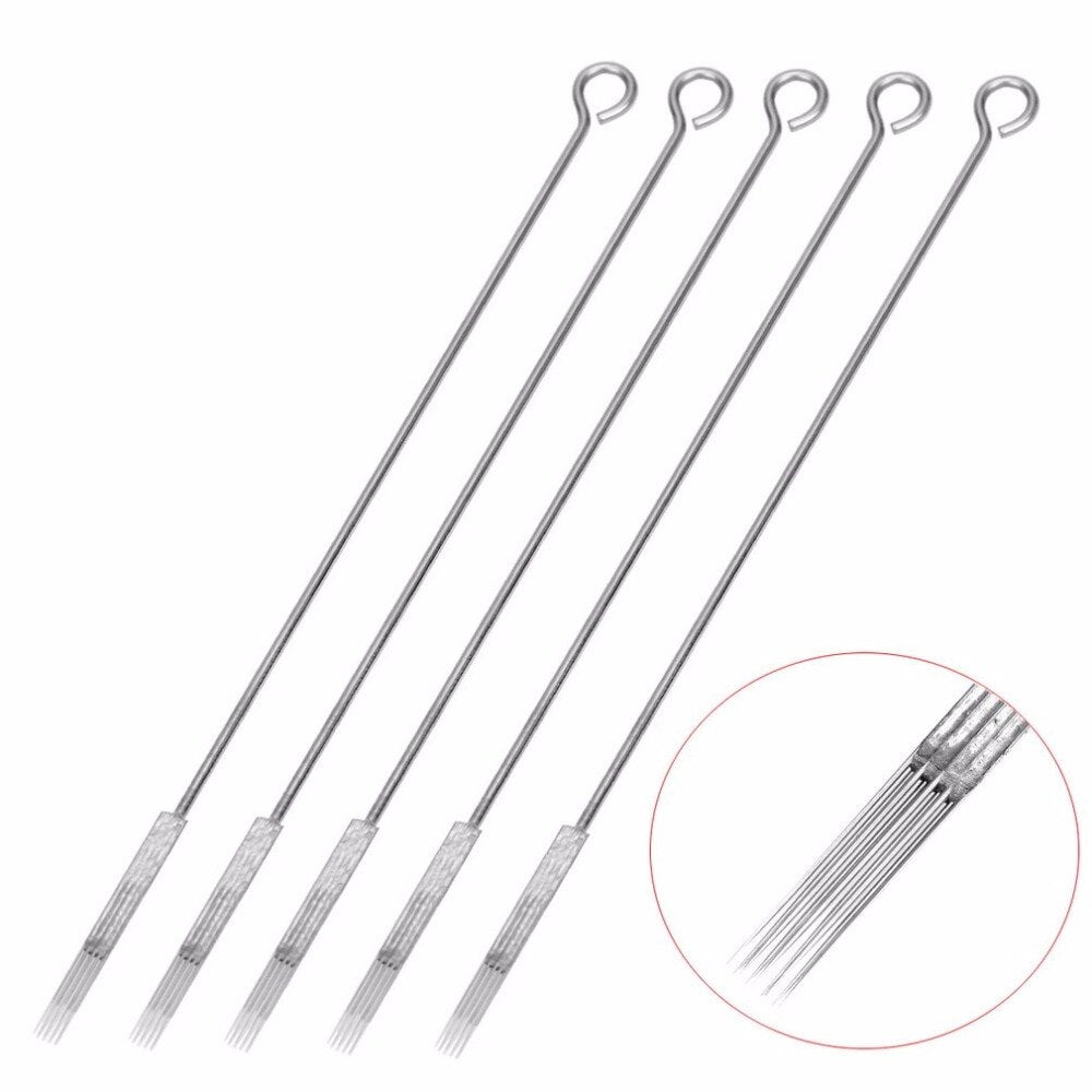 5 pcs/pack 9M1 Disposable Tattoo Needles 304 Medical Stainless Steel Permanent Makeup Needles Machine Kit - ebowsos