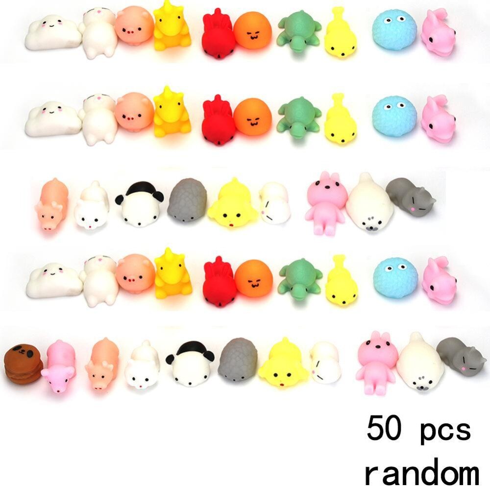 50 pcs/lot Squeeze Squeeze Animal Toy Slow Rising Cute Bread Cake Pendant Donut Charm Squeeze Cream Scented Cute Strap Random-ebowsos