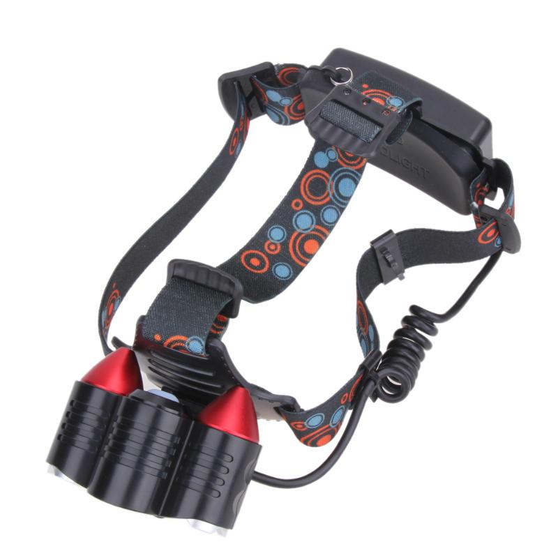 5000 Lumen Headlight 3 LED 4 Mode Headlamp Flashlight Torch XM-L T6-ebowsos