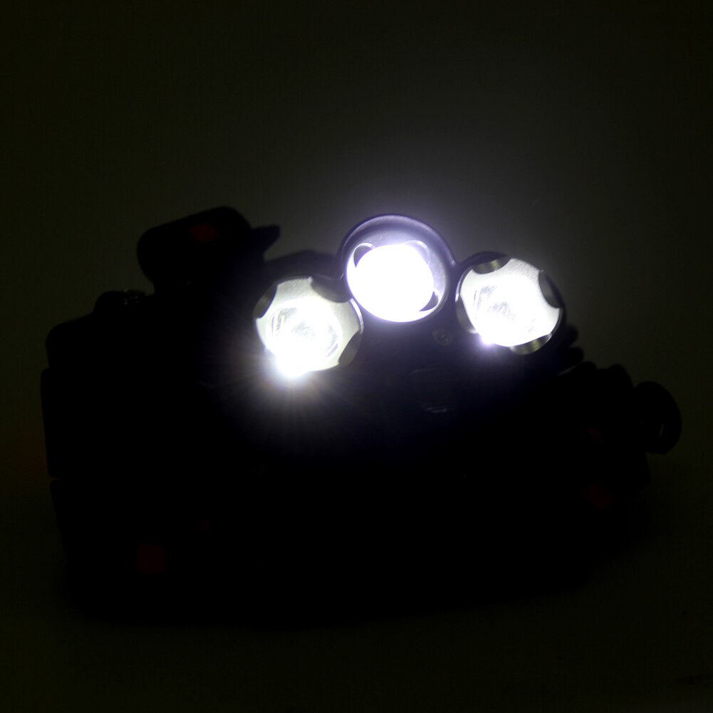 5000 Lumen Headlight 3 LED 4 Mode Headlamp Flashlight Torch XM-L T6-ebowsos