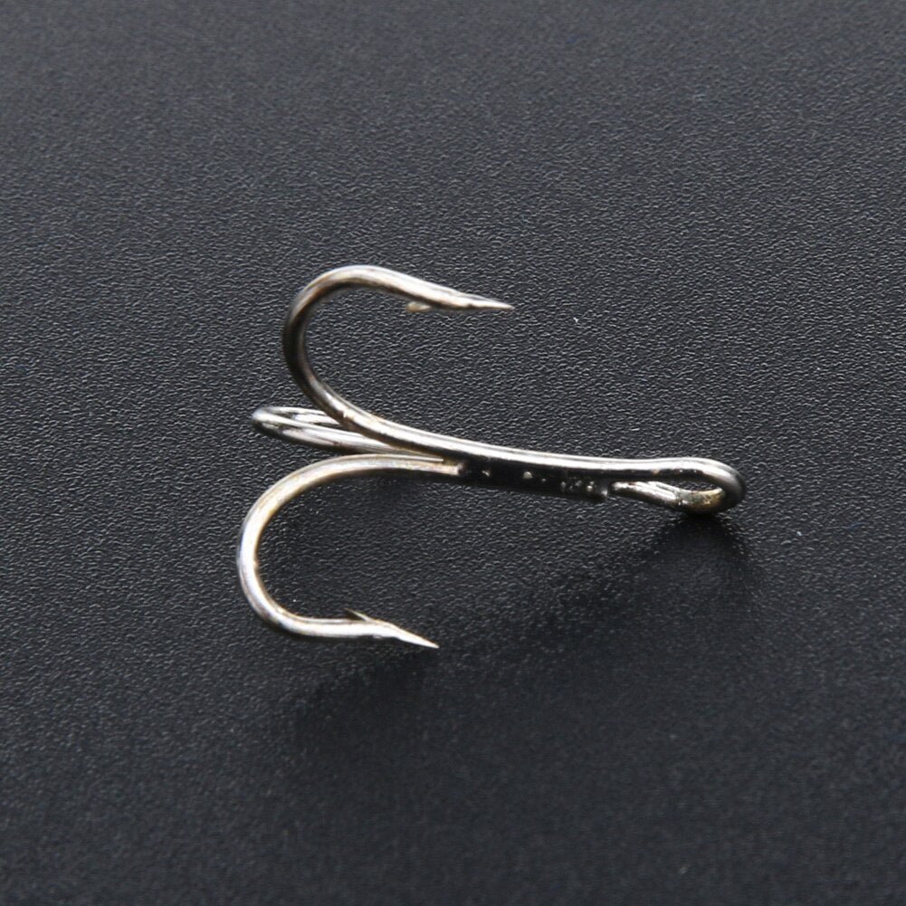 50pcs/set Barbed Crank Sharp Fishing Hooks Tackles with 3 Anchors High Carbon Steel Fishing Explosion Hook-ebowsos