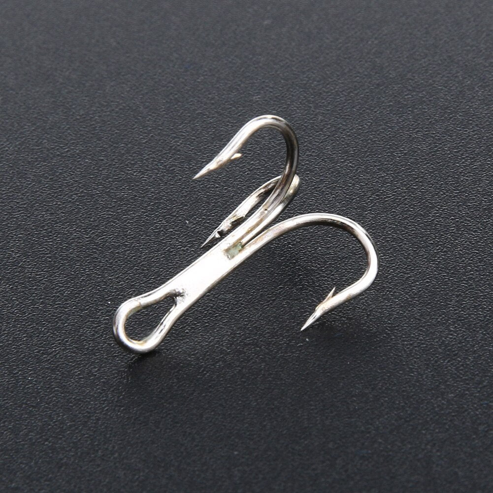 50pcs/set Barbed Crank Sharp Fishing Hooks Tackles with 3 Anchors High Carbon Steel Fishing Explosion Hook-ebowsos