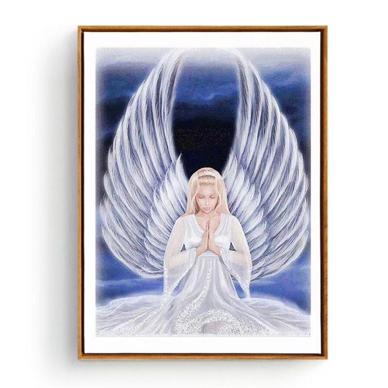 5D DIY Angel Wings Full Drill Diamond Embroidery Painting Cross Stitch Kits - ebowsos