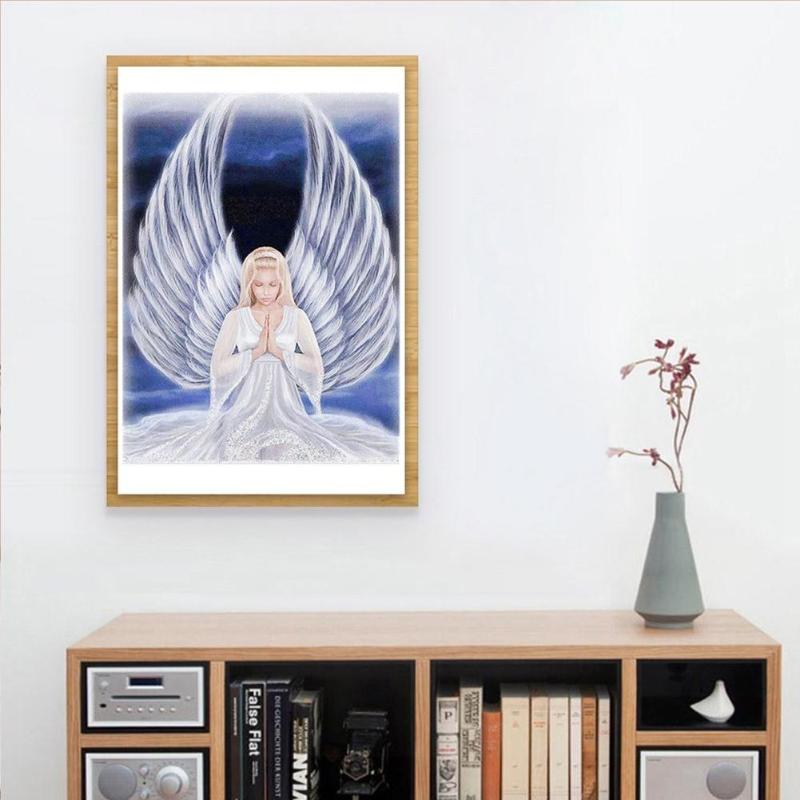 5D DIY Angel Wings Full Drill Diamond Embroidery Painting Cross Stitch Kits - ebowsos