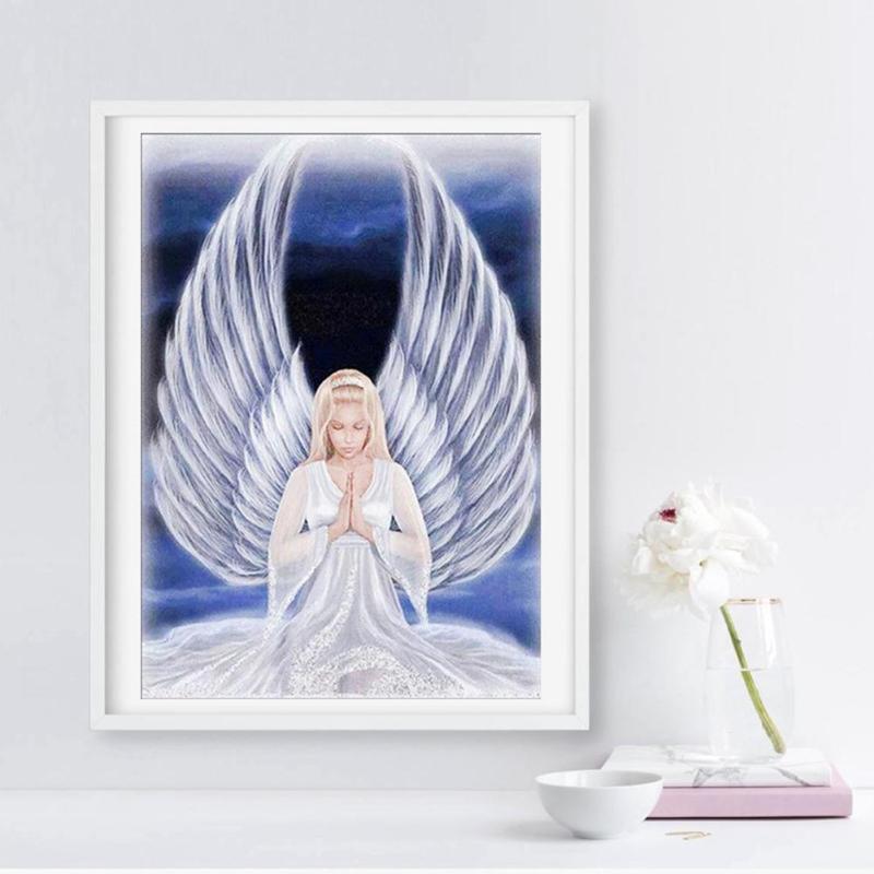 5D DIY Angel Wings Full Drill Diamond Embroidery Painting Cross Stitch Kits - ebowsos