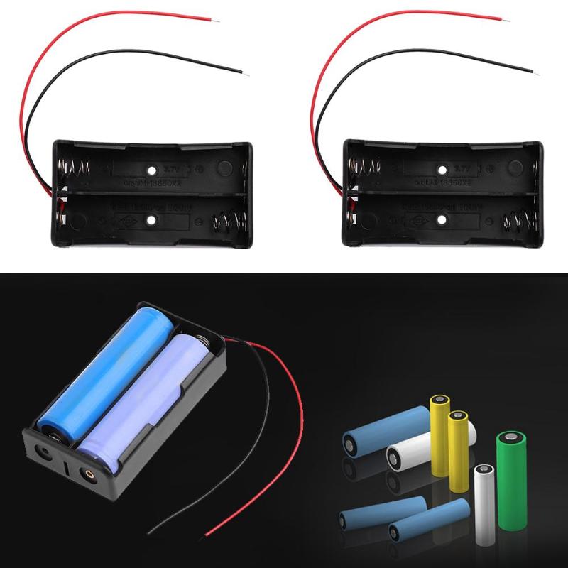 5Pcs Dual Slots 18650 Battery Holder Power Bank Plastic 18650 Rechargeable Batteries Storage Box Housing Case Organizer Hot Sale - ebowsos