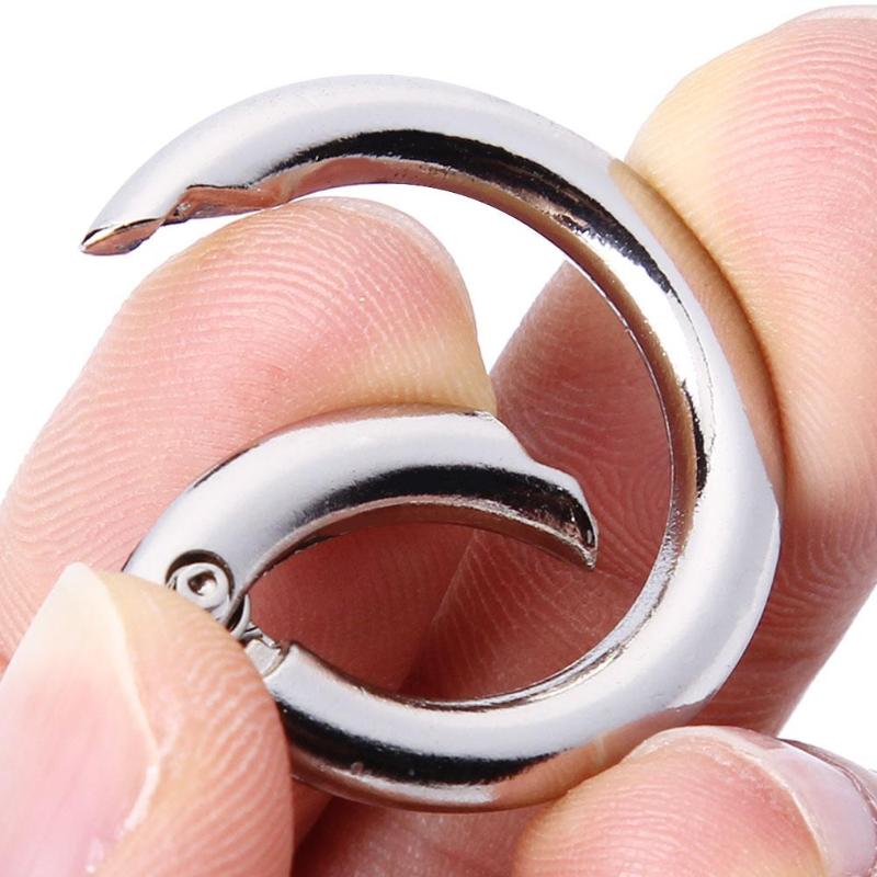 5pcs 28mm Dia Spring Gate O Ring Openable Keyring Bag bag hook Belt Strap Dog Chain Buckles bag accessories-ebowsos