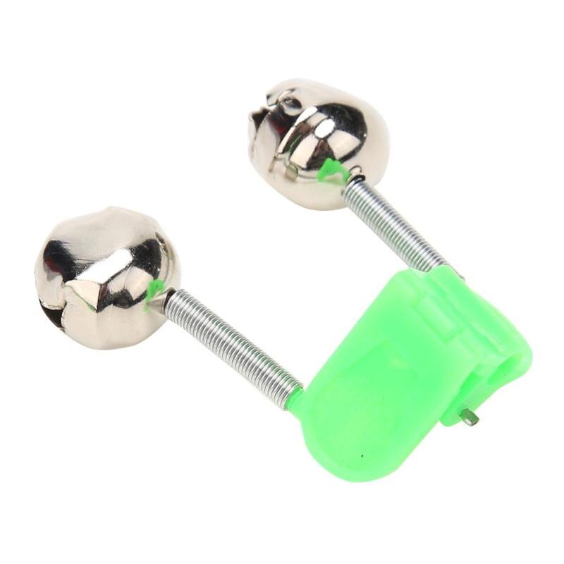 5pcs Fishing Rod Bite Alarms Fishing Rod Bells Rod Double 34g Twin Bells Stalk Clamp Tip Clip Ring Fishing Tackle Accessory-ebowsos