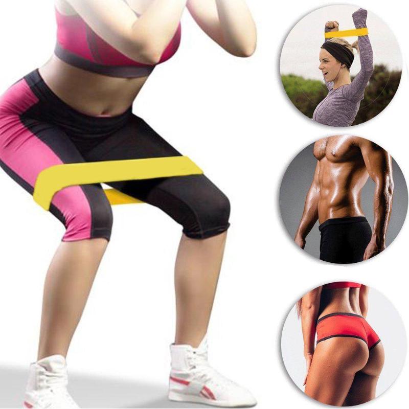 5pcs Resistance Loop Bands Elastic Pull Rope Latex Bands +2pcs Gliding Disc Sports Yoga Exercise Expander for Fitness Training-ebowsos