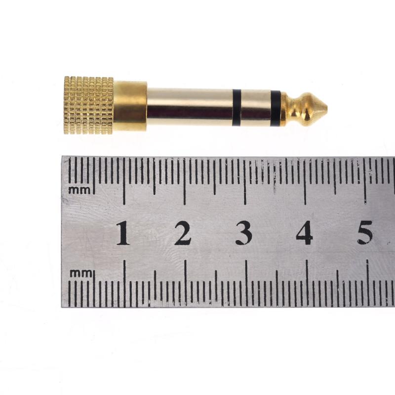 6.5mm 1/4" Male Jack to 3.5mm 1/8" Female Jack Stereo Headphone Headset Audio Adapter Plug for Microphone AUX - ebowsos