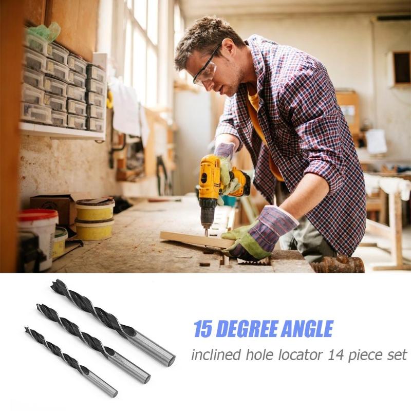 6/8/10mm 15 Degree Angle Drill Guide Set Woodworking Pocket Hole Jig Kit Wooden Tools to Create Repair Wood Joints Dropshipping - ebowsos