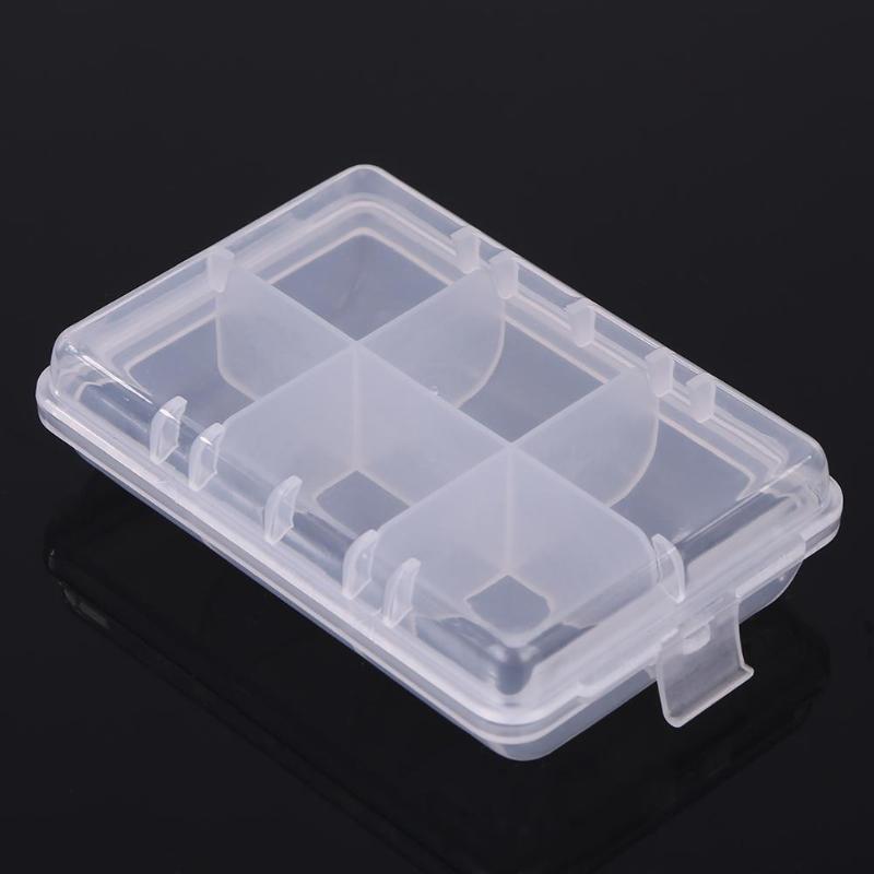 6 Compartments Mini Fishing Tackle Box Fish Lures Hooks Baits Plastic Storage Holder Portable Fish Gear Storage Organizer-ebowsos