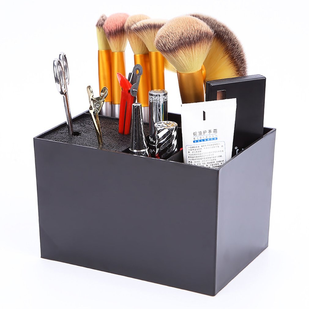6 Large Grid Scissors Storage Box Comb Rack Hair Salon Household Storager Makeup Box Cosmetic Storage Box - ebowsos
